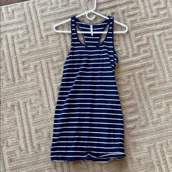 Women’s Navy and White Striped sundress/coverup - Picture 1 of 3